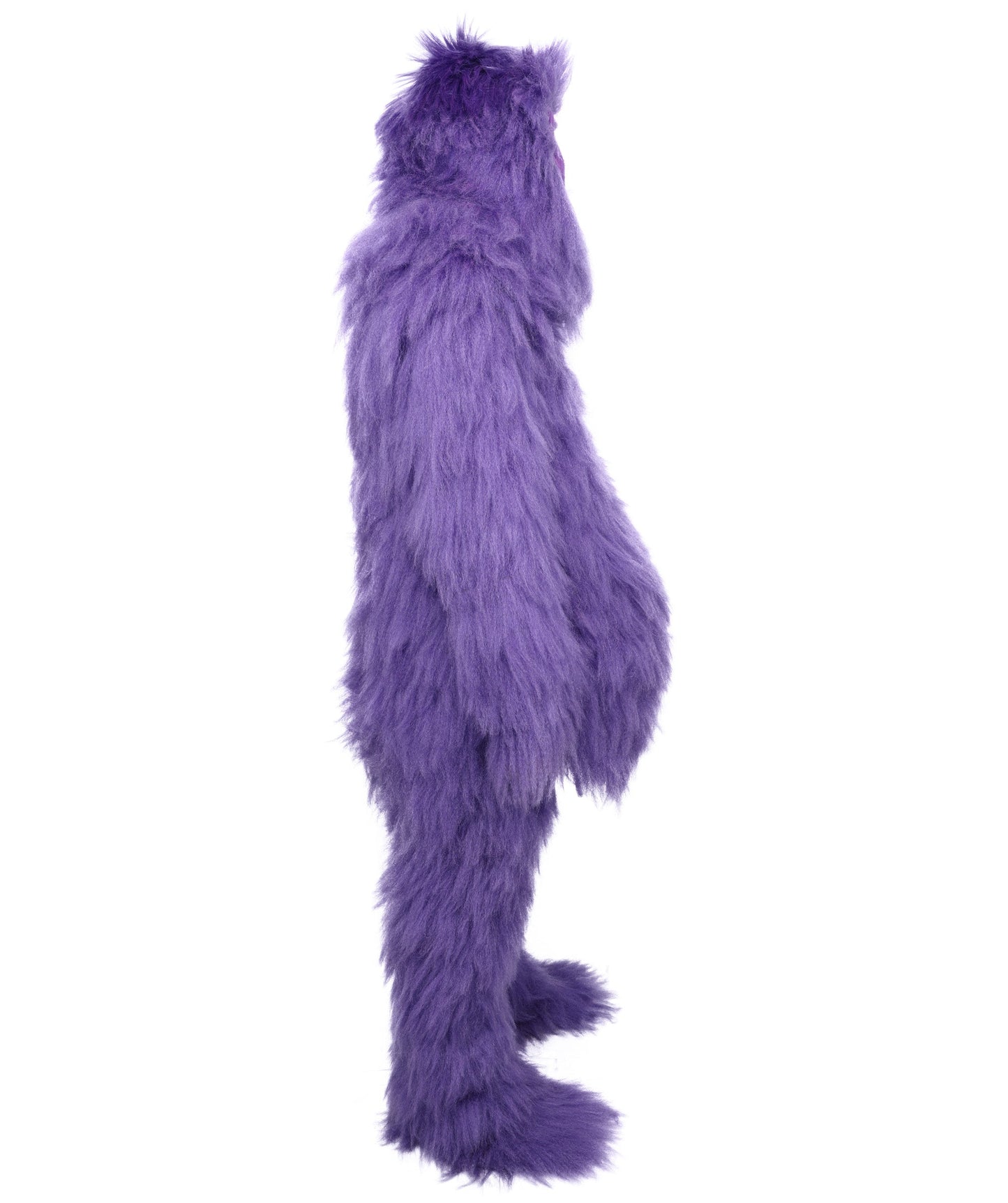 Adult Full Purple Monster Fur Bundle Costume & Mask Set | Body Suit with Head Mask | Ideal for Halloween, Cosplay and Parties