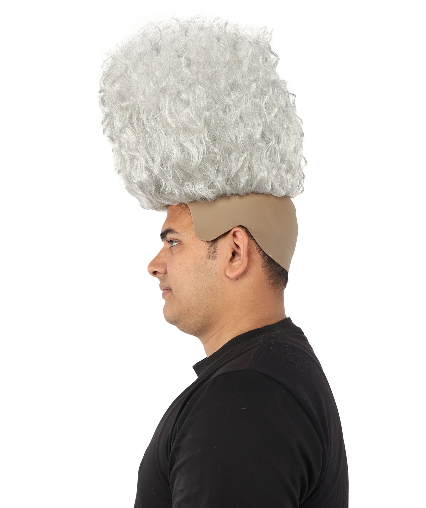 HPO Men’s Tall Afro Wig | Multicolor Options | Animated Scientist Style Hair | Funny Hairpiece with Bouncy Curls and Capless Cap | Retro Nerd Look for Parties, Shows & Halloween