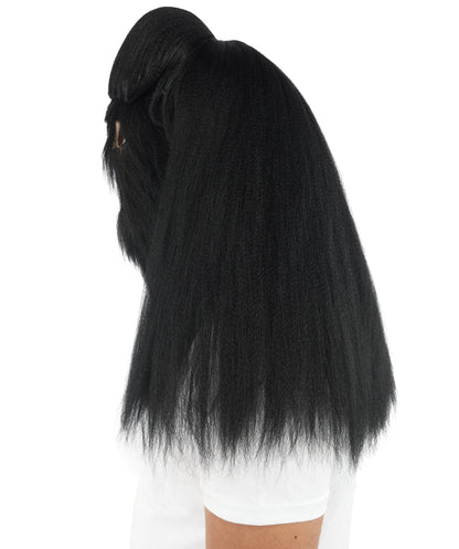 HPO Unisex Extreme Hairy Person Costume, Mask and Bundle - Full-Body Hair Suit Extra-Long Ash Brown Costume Wig for Halloween, Cosplay & Parties