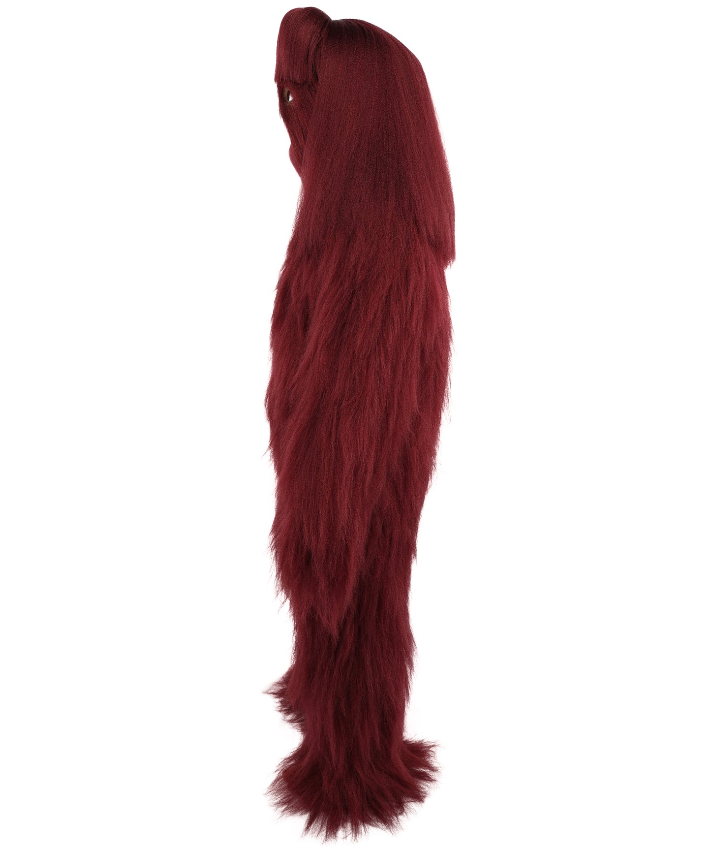 HPO Teen Extreme Hairy Person Costume Bundle & Mask Set - Full-Body Hair Suit Extra-Long Costume Wig for Halloween, Cosplay & Parties - Multiple Color Options