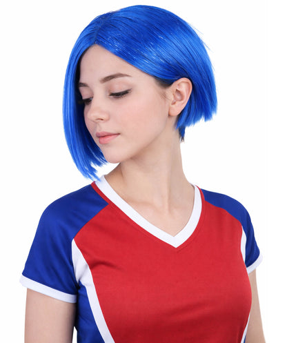 HPO Sad Blue Womens Wig | Party Halloween Wig | Premium Breathable Capless Cap