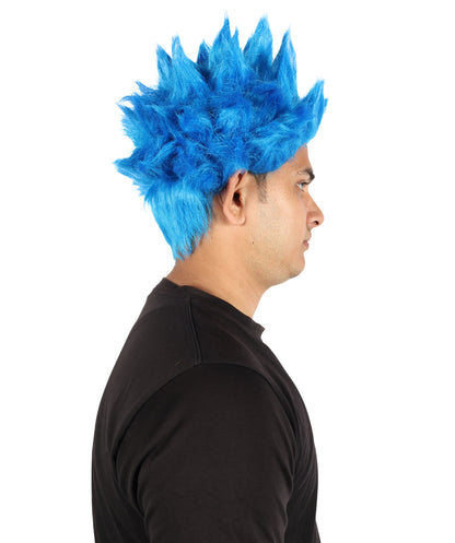 HPO Men’s Anime Young Ninja Nine Tail Yellow Blonde Spiky Wig