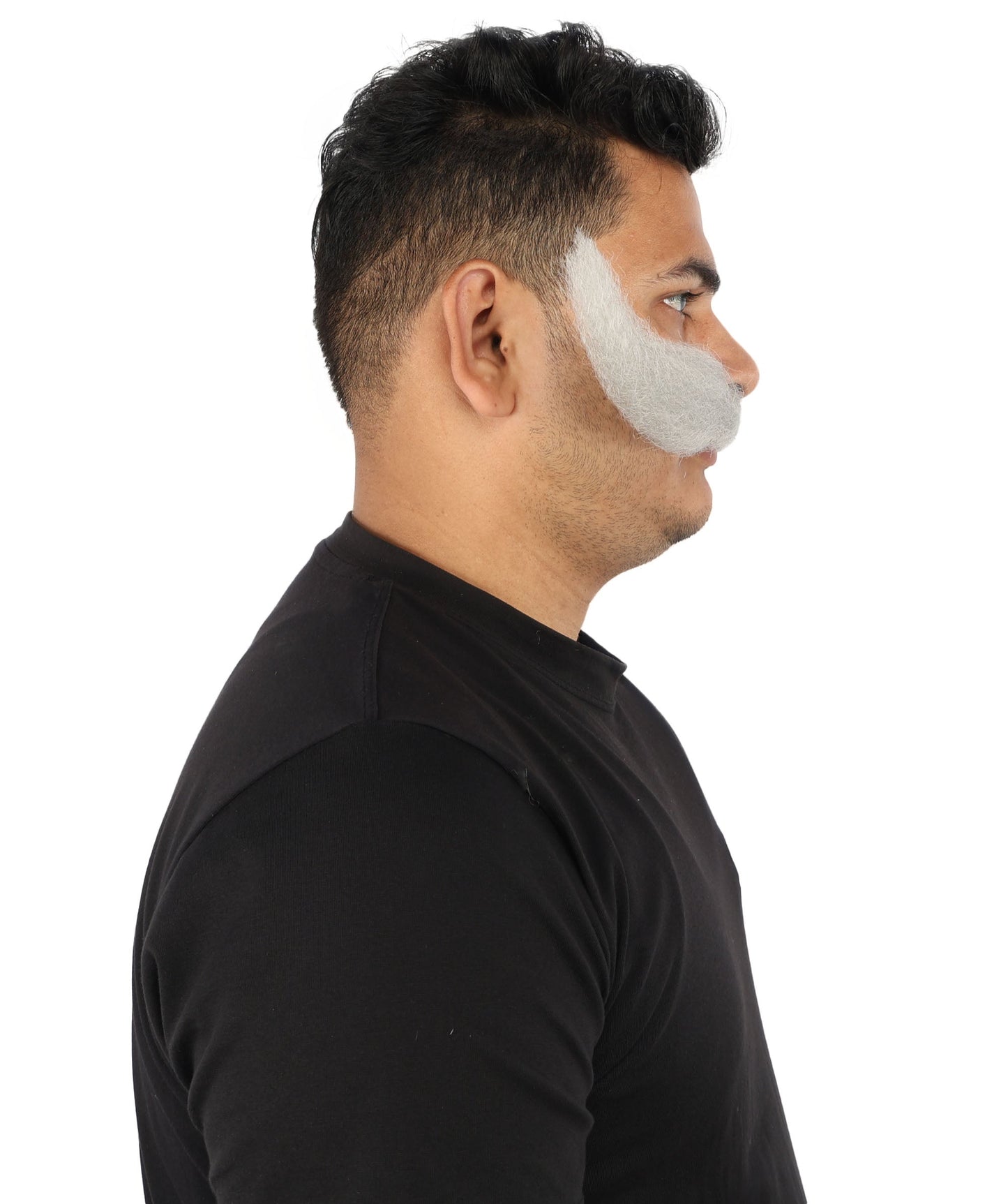 HPO Adult Men's Giant Mustache | Multiple Color Options | Self-Adhesive Fake Mustache | Realistic Costume Facial Hair Accessory for Halloween, Parties & Roleplay