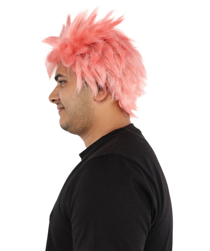 HPO Adult Men's Japanese Superhero Manga Spiky Wig |  Multi Color Options