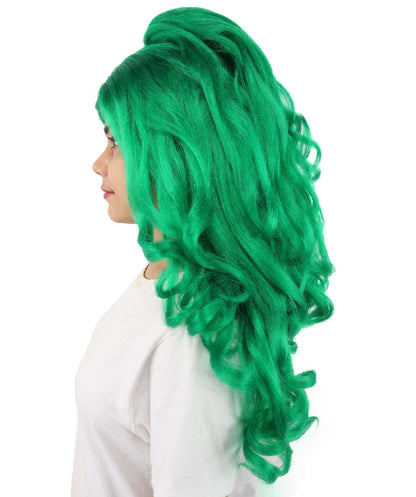 HPO Adult Long 20-Inch Curly Wig | Multiple Color Options | Ideal Cosplay, and Themed Parties | Soft, Natural-Looking, and Easy to Wear