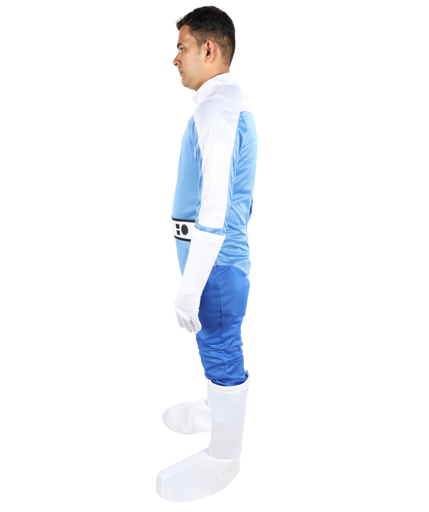 HPO Men’s Ultimate Sci-Fi Team Costume | 3-in-1 Jersey Dress with Hand Gloves | Futuristic Cosplay Outfit