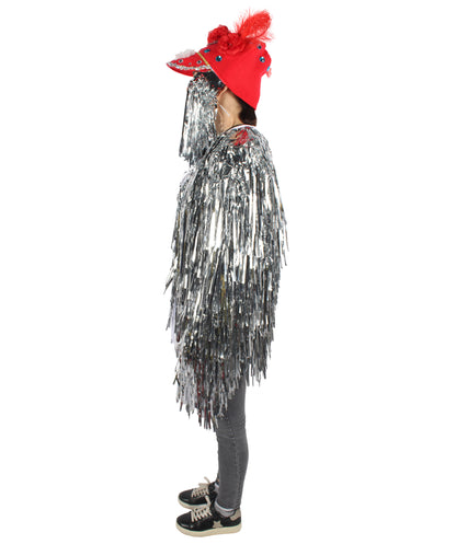 Adult Unisex DJ Tinsel Costume| Multiple Color Options