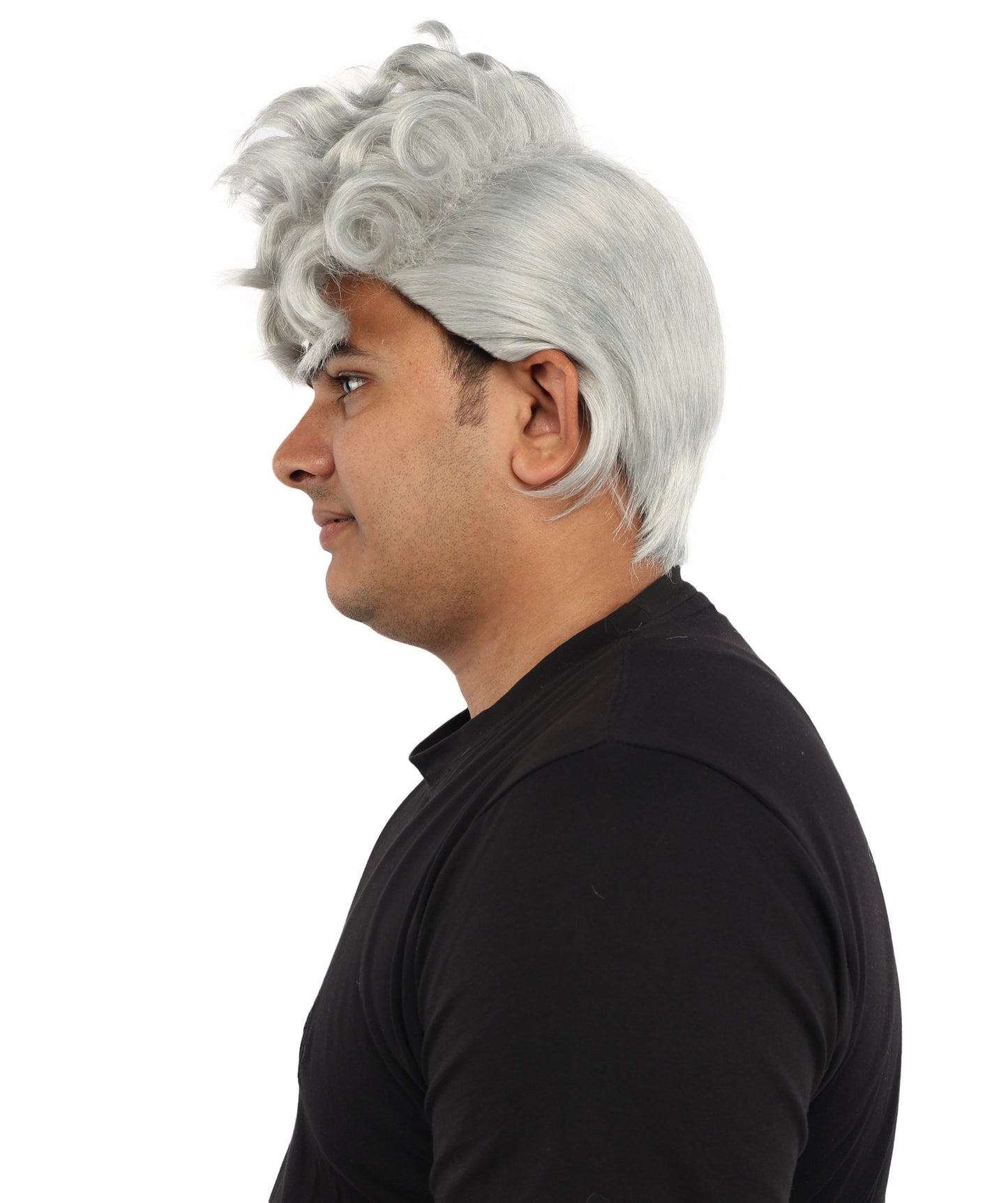 HPO Men’s Dark Brown Wig | Messy, Textured Look for Casual, Fun Styles | Ideal for Halloween, Cosplay and Themed Parties