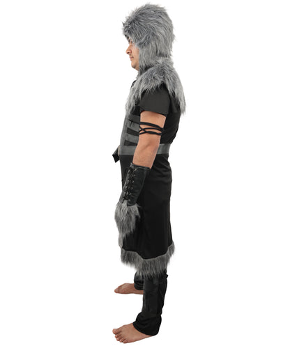 HPO Men's Skull Trooper Black Costume - Detailed Design, Ideal for Halloween and Themed Events, Perfect for Cosplay