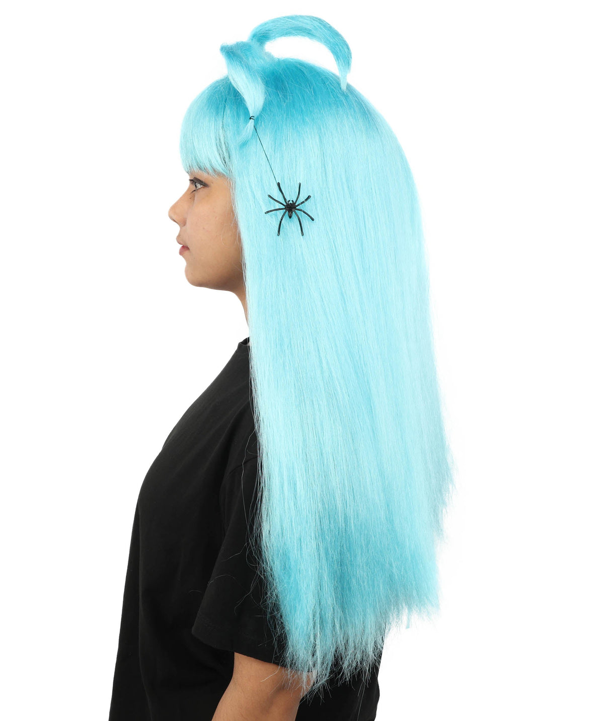 HPO Adult Women's Spider Gothic Sculpted Wig | Multiple Color Options, create of synthetic fiber, architectural spider-leg loops with blunt bangs, breathable base | Party, Halloween, theater, drag, performance, costume events