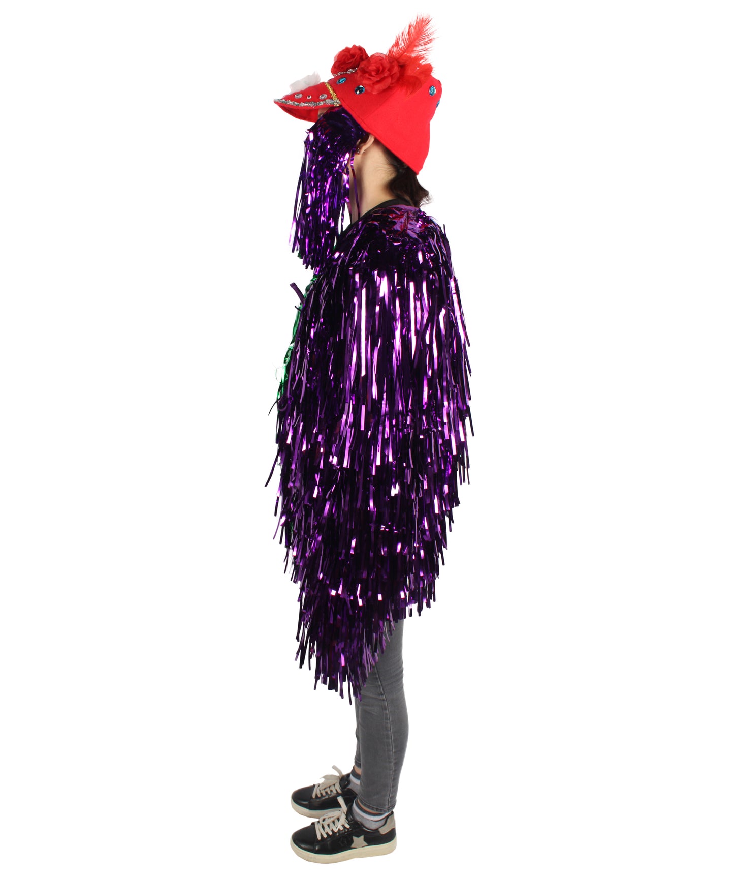 Adult Unisex DJ Tinsel Costume| Multiple Color Options