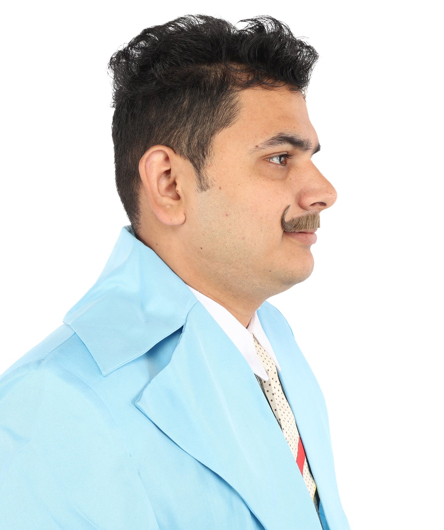 HPO Men's Classic Holiday Doc Mustache | Multiple Colors | Novelty False Facial Hair | Costume Accessory for Adults