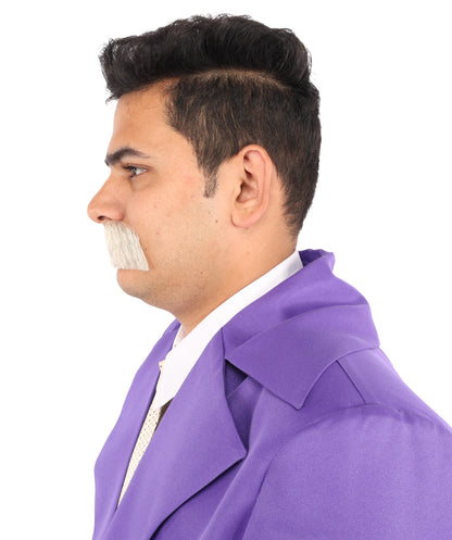 Men's Human Hair Moustache | Facial Hair Multiple Colours Option | HPO