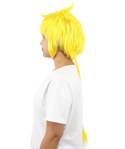 HPO Adult Women's Animal Ear Braided Wig | Multiple Color Options | Synthetic fiber, short bob with sculpted ears and long micro-braids, breathable base | Party, Halloween, theater, drag, performance, costume events