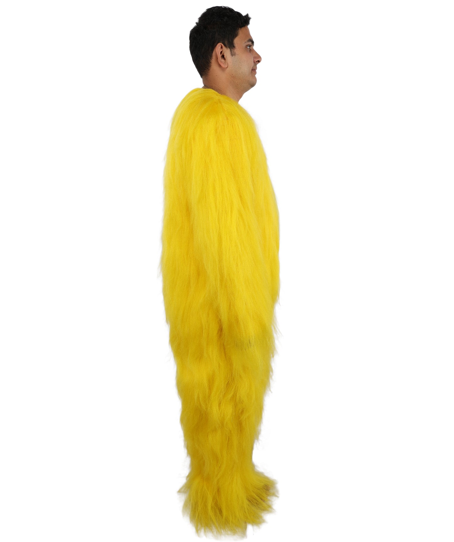 HPO  Extreme Hairy Person Two Part Costume, Mask and Bundle Set - Full-Body Hair Suit Extra-Long Costume Wig for Halloween, Cosplay & Parties - Multiple Color Options