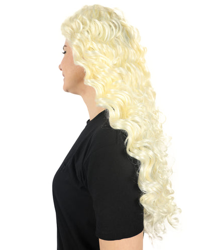 HPO Adult Women Aretuza Lovi Wavy Blonde Wig – Premium Quality Long Wig for Cosplay & Daily Use Synthetic Wigs for Cosplay