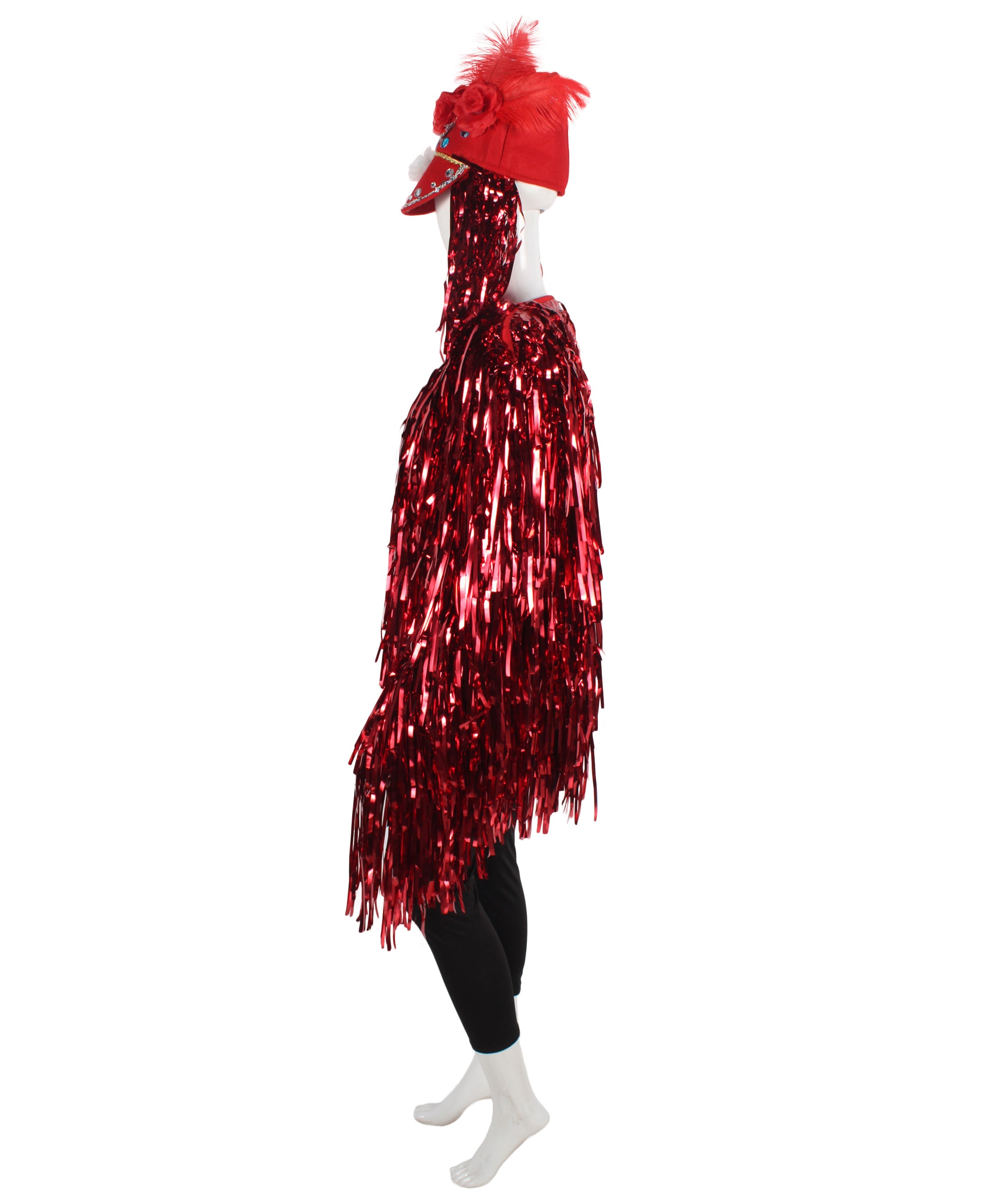 Red DJ Tinsel Costume