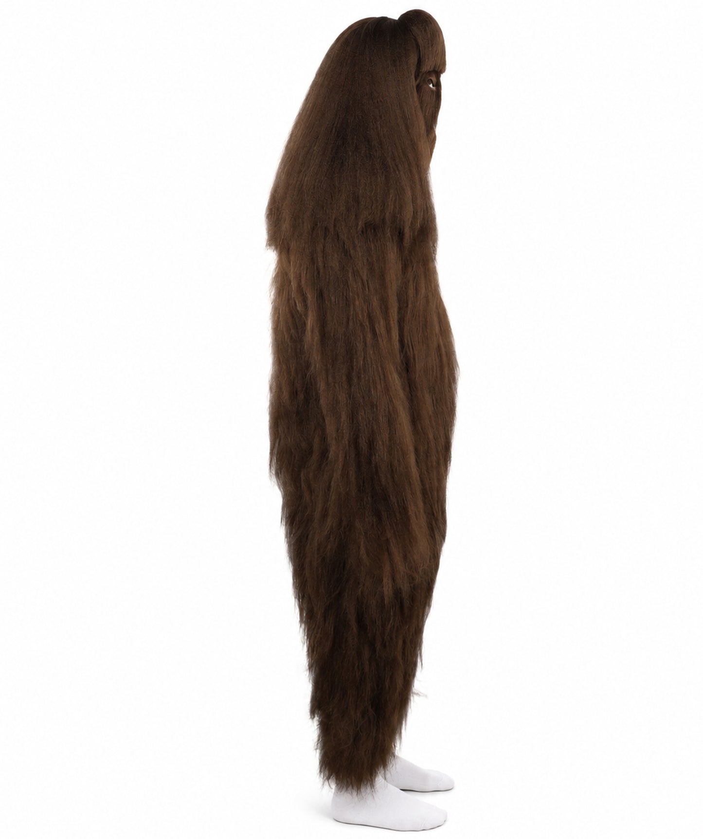 HPO  Extreme Hairy Person Two Part Costume, Mask and Bundle Set - Full-Body Hair Suit Extra-Long Costume Wig for Halloween, Cosplay & Parties - Multiple Color Options