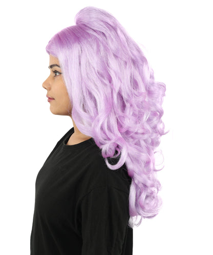 HPO Adult Long 20-Inch Curly Wig | Multiple Color Options | Ideal Cosplay, and Themed Parties | Soft, Natural-Looking, and Easy to Wear