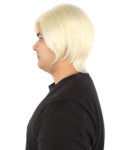 Men's Short Dramatic Texture Wig | Multiple Color Option | undercut, multi-layered messy styling | Halloween, cosplay, drag, theatrical performances, and themed parties