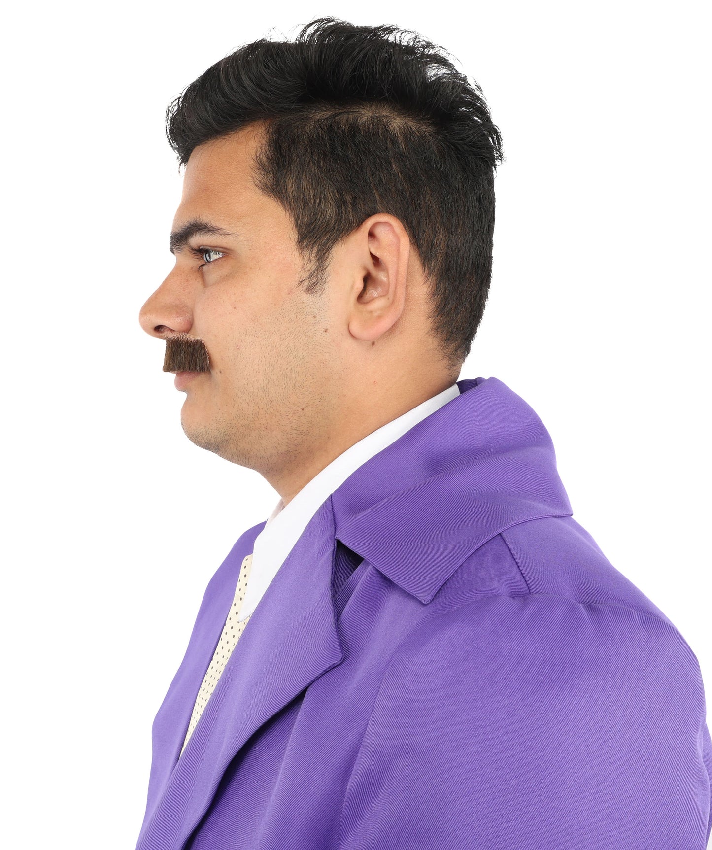Men Moustache Human Hair  | Facial Hair Multiple Colours Option | HPO
