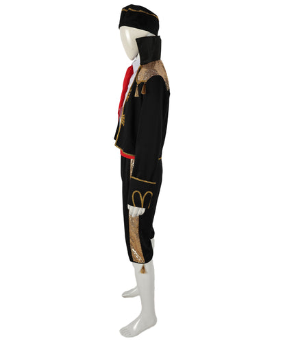 HPO Adult Matador Costume – Spanish Bullfighter Cap, Mukup, Pant, T-Shirt Outfit for Halloween and Theatrical Events