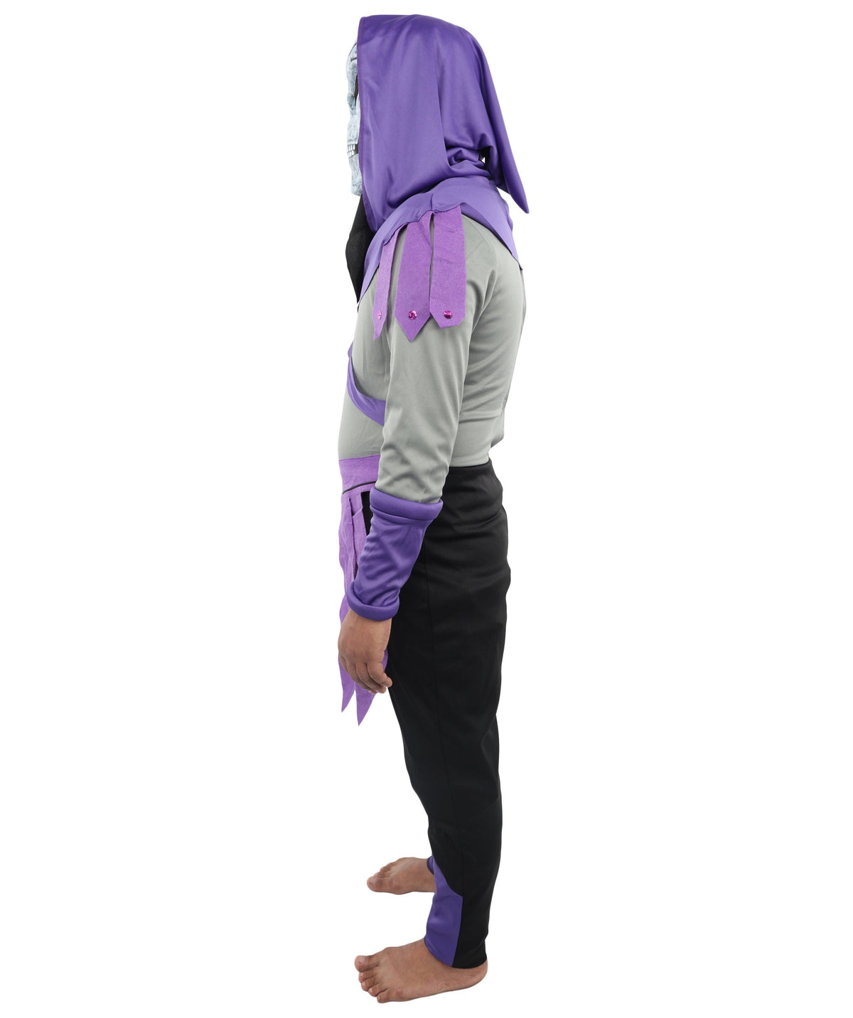 HPO Adult Men's Multicolor Skull Sorcerer Costume – Dress & Mask Suit | Fantasy Villain Outfit for Halloween & Cosplay