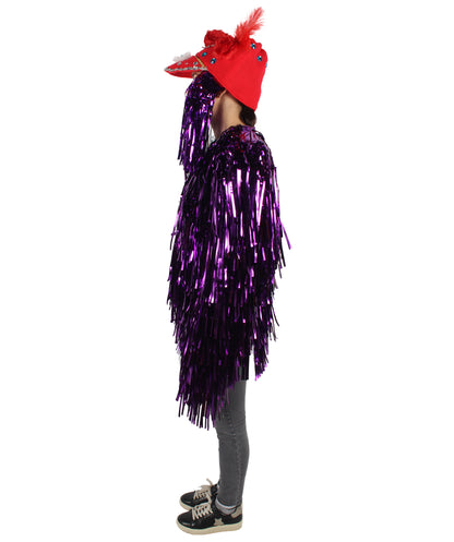 Adult Unisex DJ Tinsel Costume| Multiple Color Options