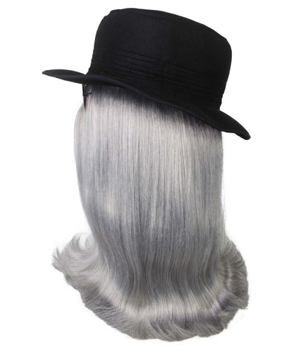 Dark Grey Straight Creature Wig