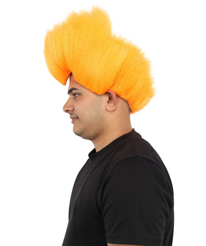 Hades God of Death |Multiple Color Fake Flame Spikes | Premium Halloween Wig