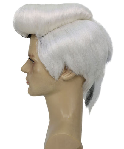 HPO  Men's Manga Anime Pompadour Wig | Perfect for Halloween | Flame-retardant Synthetic Fiber