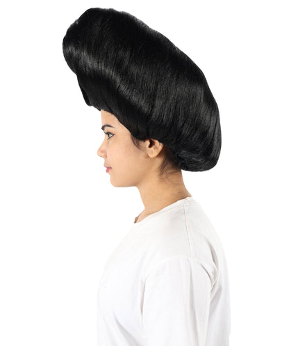 Women’s Supermodel Horn-shaped White Hair Updo Full Wig I Perfect for Halloween I Flame-retardant Synthetic Fiber