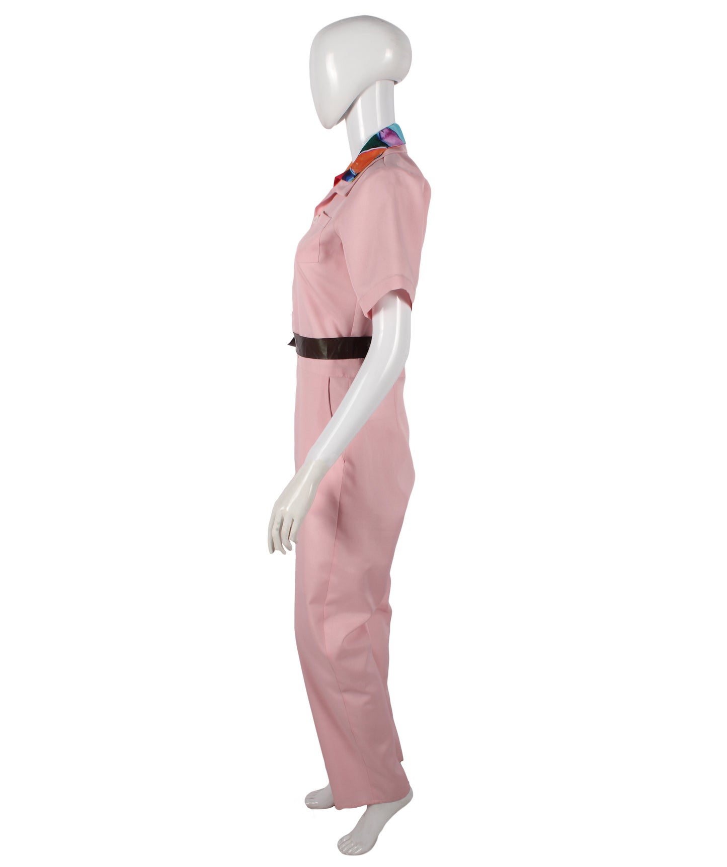 HPO Women's American Action Comedy Movie Character Jody Moreno Pink Jumpsuit, Perfect for Halloween, Flame-retardant Synthetic Fabric