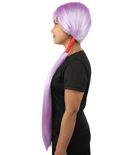 HPO Women's Extra Long Pigtail Wig | Multicolor Options | Floor Length Straight Twin Tails with Bangs, Heat Friendly Synthetic Fiber & Adjustable Cap | Halloween, Fairy Roleplay, Magical Girl Theme, Theater & Carnival