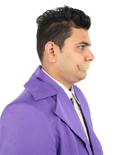 HPO Men's Realistic Fake Imperial Human Hair Mustache | Multiple Color Options