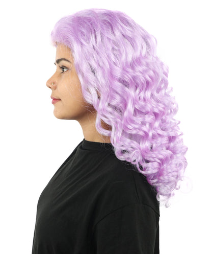 HPO Adult Women’s 16-Inch Medium Wig with Soft Curls | Multiple Color Options | Ideal for Cosplay, and Themed Events | Elegant, Versatile Hairpiece for Various Looks