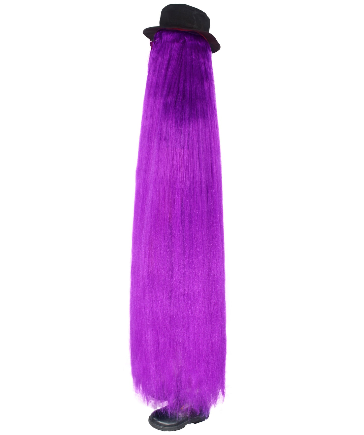 Adult Hairy Cousin It 66 Inch Long Full Costume with Wig , Hat and Glass| Multiple Color Options | Flame-retardant Synthetic Fabric