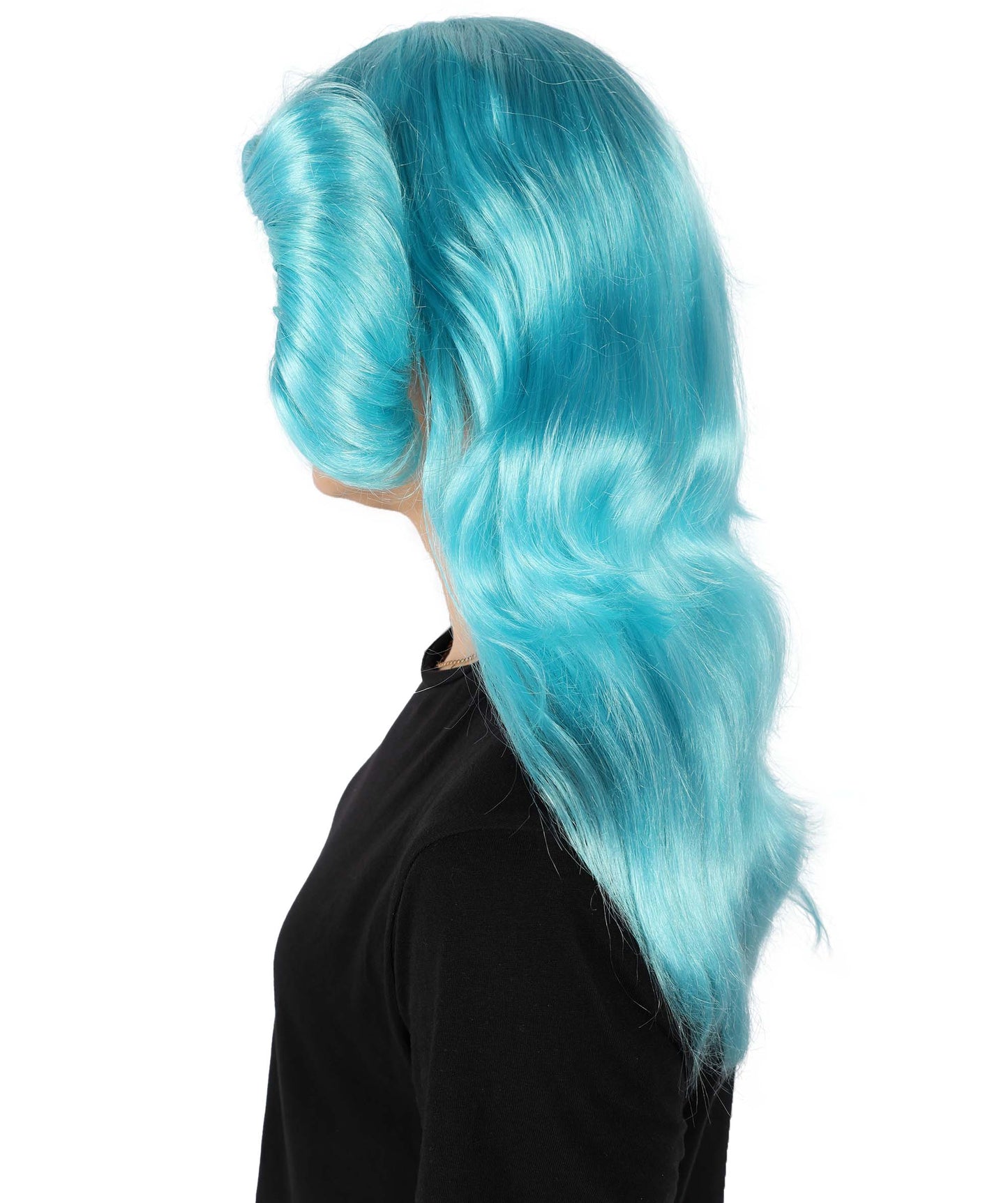 HPO Women's 70's Flick Multiple Color Retro Wig, Flame-retardant Synthetic Fiber