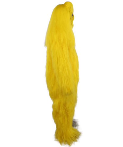 HPO  Extreme Hairy Person Two Part Costume, Mask and Bundle Set - Full-Body Hair Suit Extra-Long Costume Wig for Halloween, Cosplay & Parties - Multiple Color Options