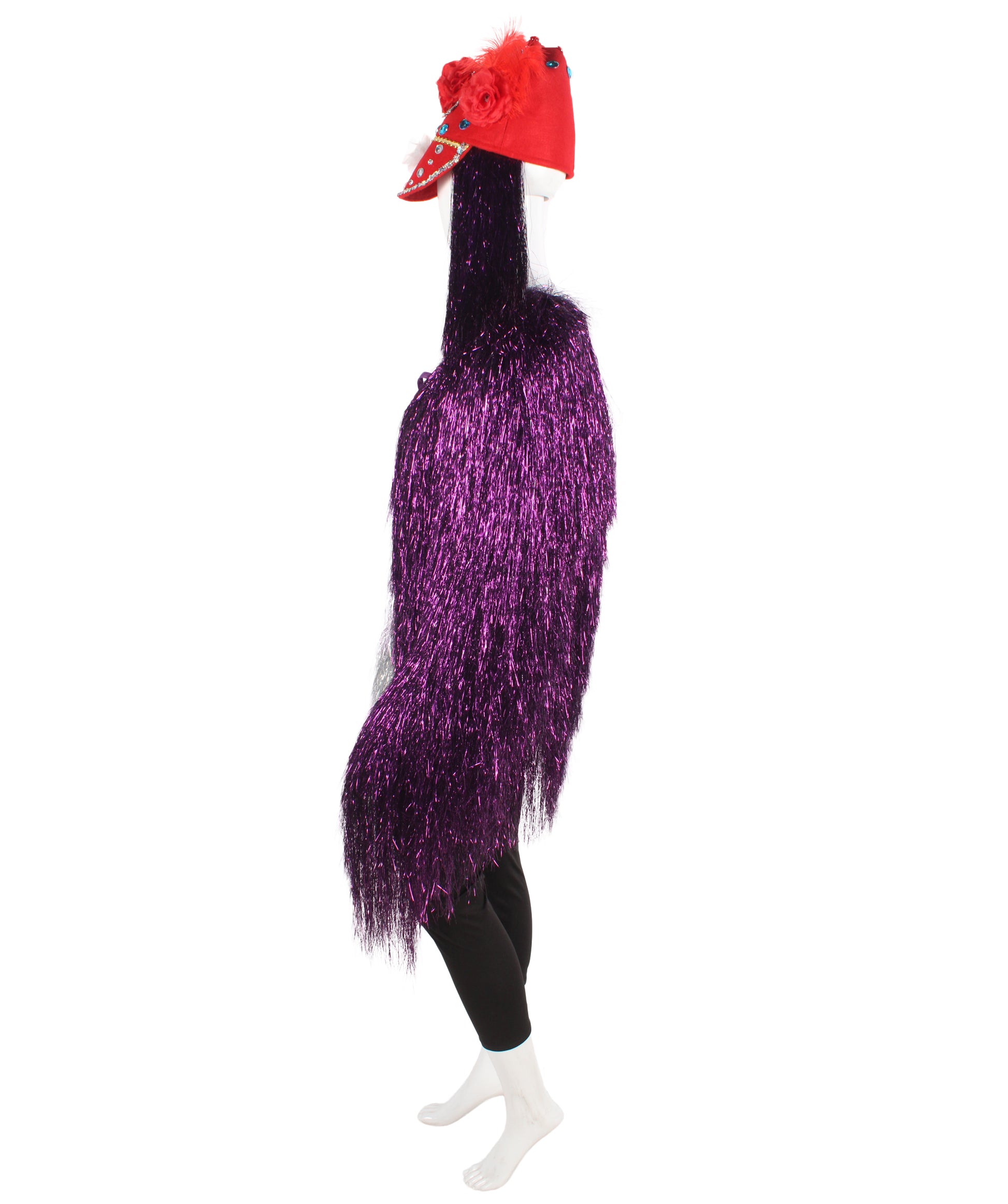 Purple/Silver Tinsel Costume