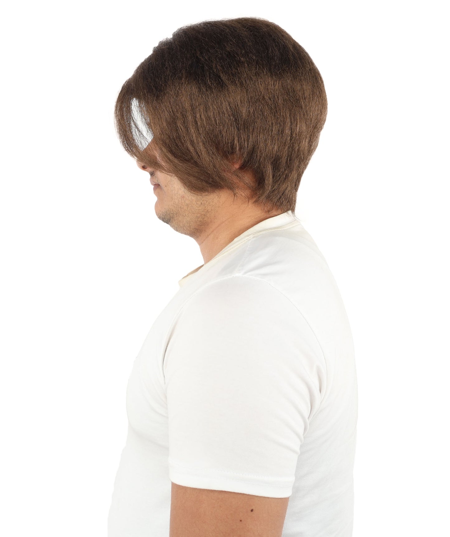 HPO Men’s Blonde Wig with Long Side Bangs  | Flame-retardant Synthetic | Ideal for Cosplay, Halloween & Party Looks
