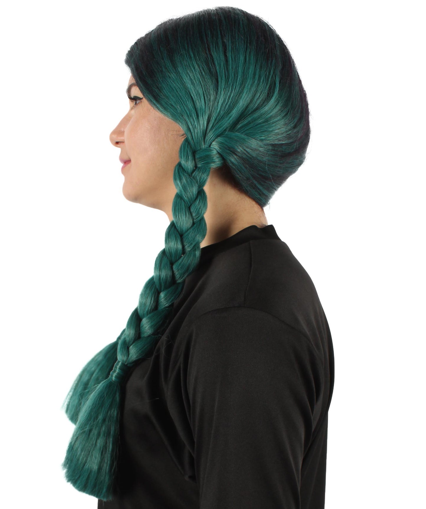 HPO Women's  Braided Gothic Wig | Multiple Color Collections TV Movie Wigs | Premium Breathable Capless Cap