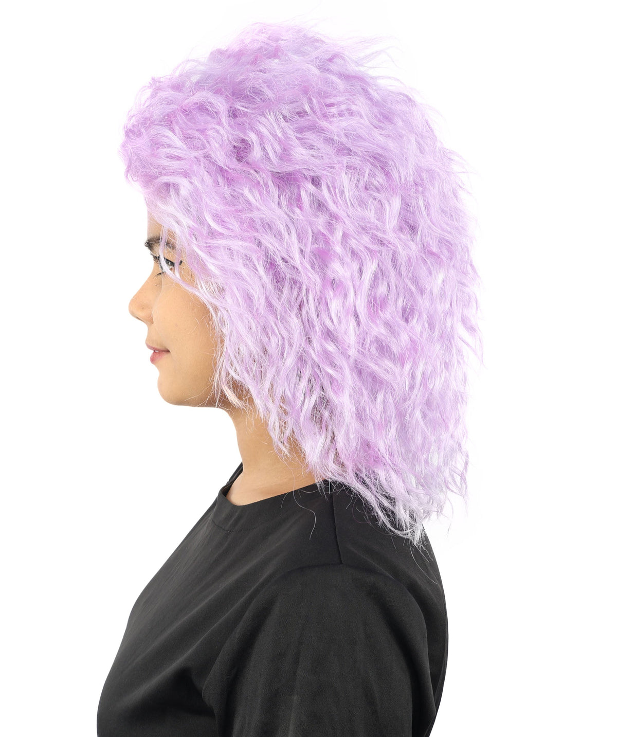 HPO Adult & Teen Women’s 15-Inch Curly Wig | Multiple Color Options | Wavy Voluminous Style | Idal for Costume, Cosplay, and Themed Events