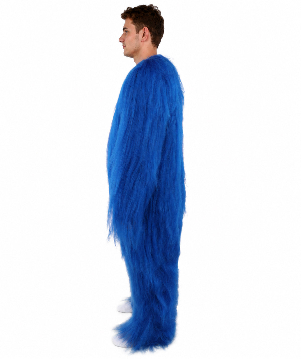 HPO  Extreme Hairy Person Two Part Costume, Mask and Bundle Set - Full-Body Hair Suit Extra-Long Costume Wig for Halloween, Cosplay & Parties - Multiple Color Options