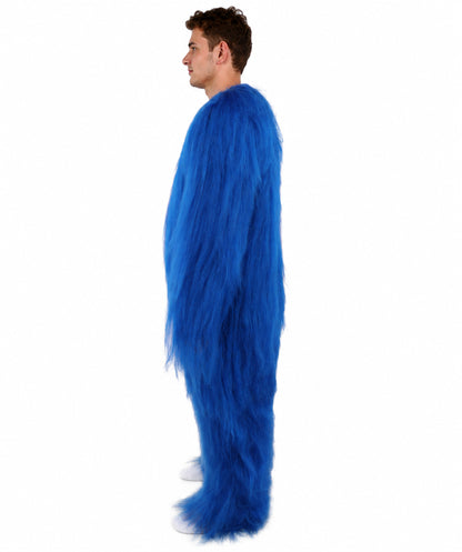 HPO  Extreme Hairy Person Two Part Costume, Mask and Bundle Set - Full-Body Hair Suit Extra-Long Costume Wig for Halloween, Cosplay & Parties - Multiple Color Options
