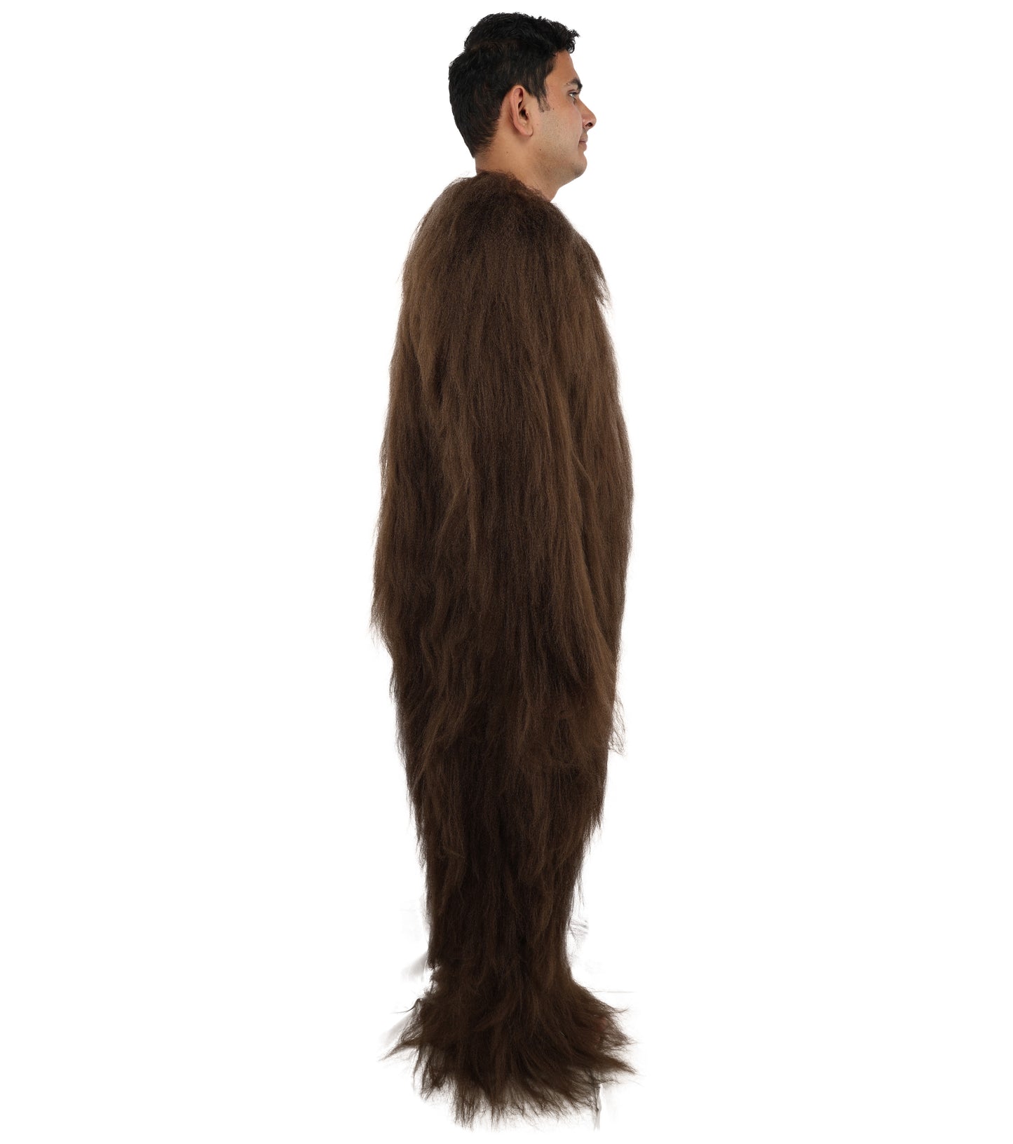 HPO  Extreme Hairy Person Two Part Costume, Mask and Bundle Set - Full-Body Hair Suit Extra-Long Costume Wig for Halloween, Cosplay & Parties - Multiple Color Options