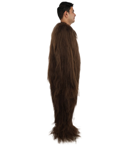 HPO  Extreme Hairy Person Two Part Costume, Mask and Bundle Set - Full-Body Hair Suit Extra-Long Costume Wig for Halloween, Cosplay & Parties - Multiple Color Options