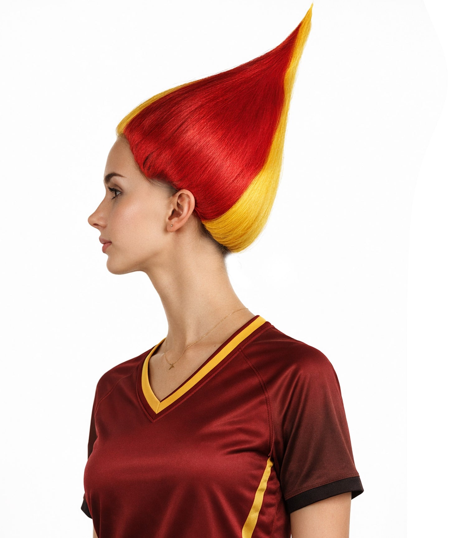 Belgium Flag Sport Troll Wig | Premium Breathable Capless Cap