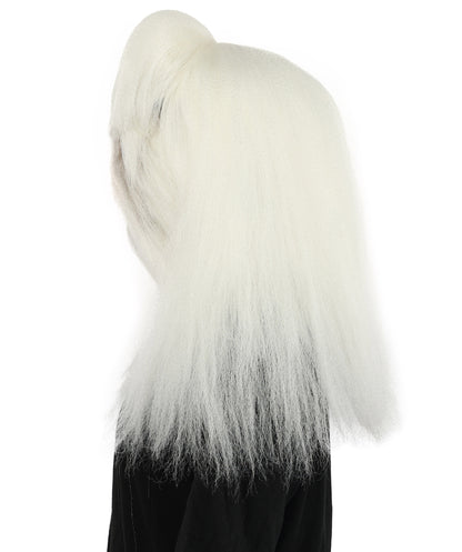HPO Teen Extreme Hairy Person Costume Bundle & Mask Set - Full-Body Hair Suit Extra-Long Costume Wig for Halloween, Cosplay & Parties - Multiple Color Options