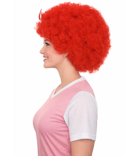 Tunisia Flag Sport Afro Halloween Wig